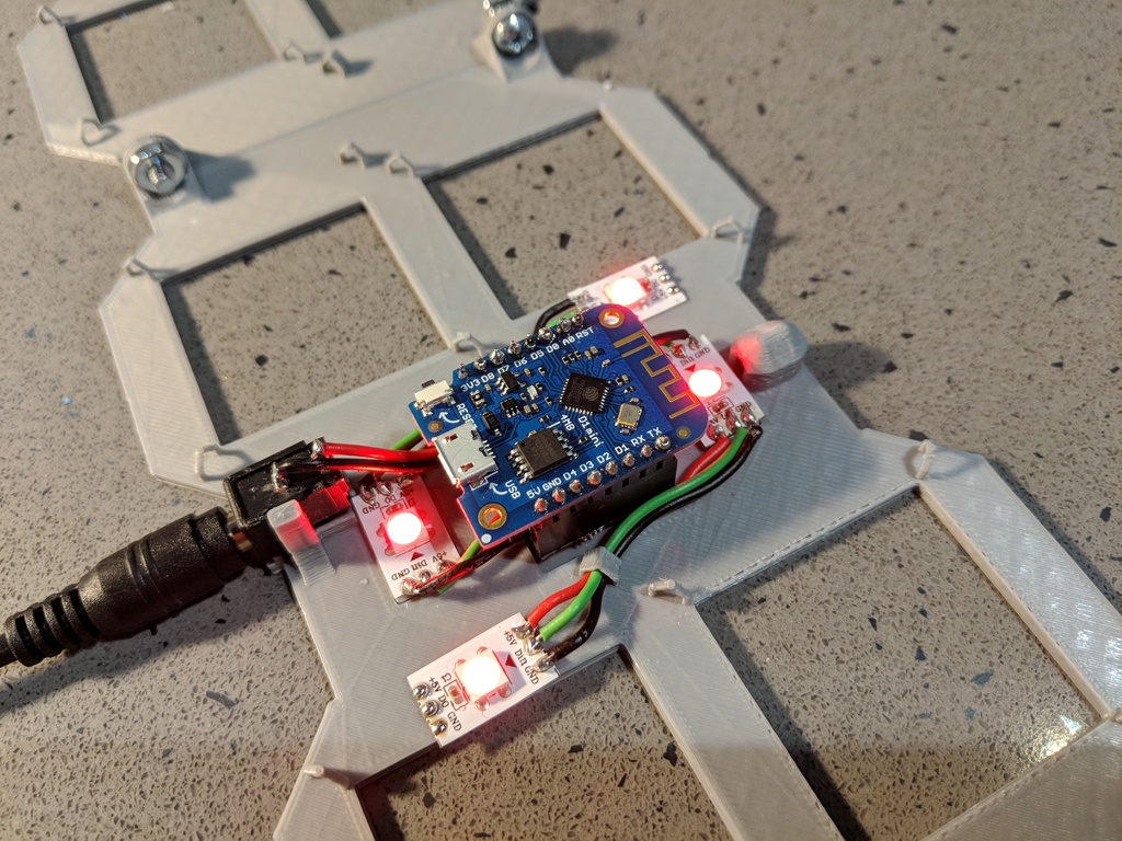 Miniatura 12 do modelo 3D 7 Segment LED Clock