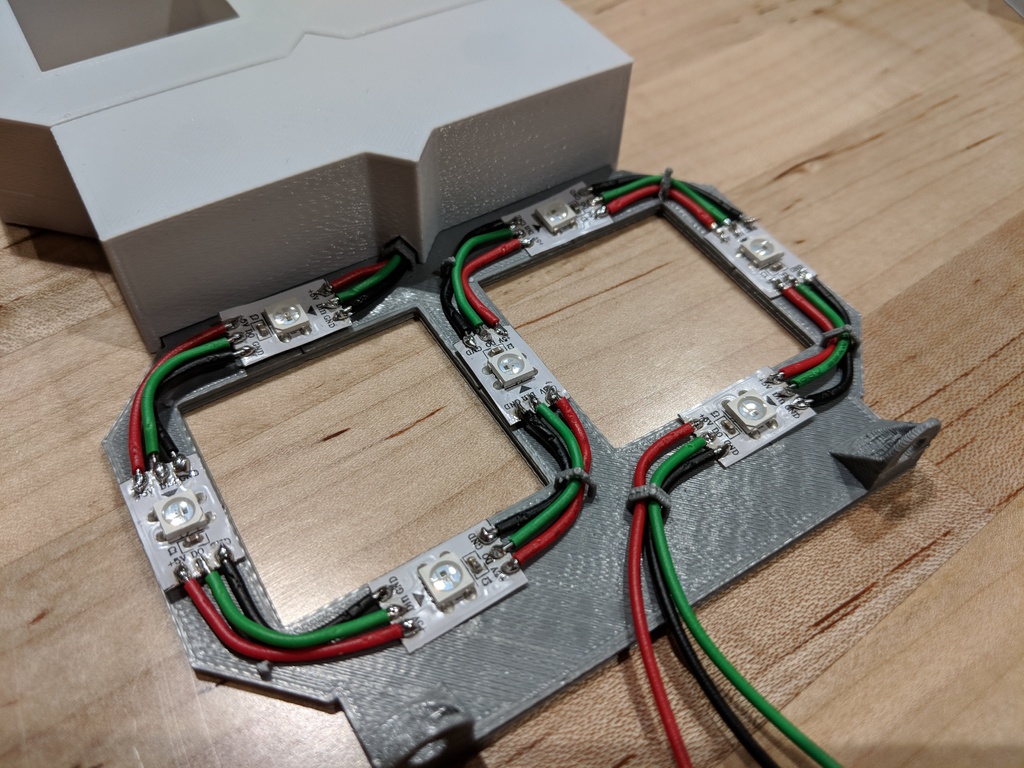 Miniatura 15 do modelo 3D 7 Segment LED Clock