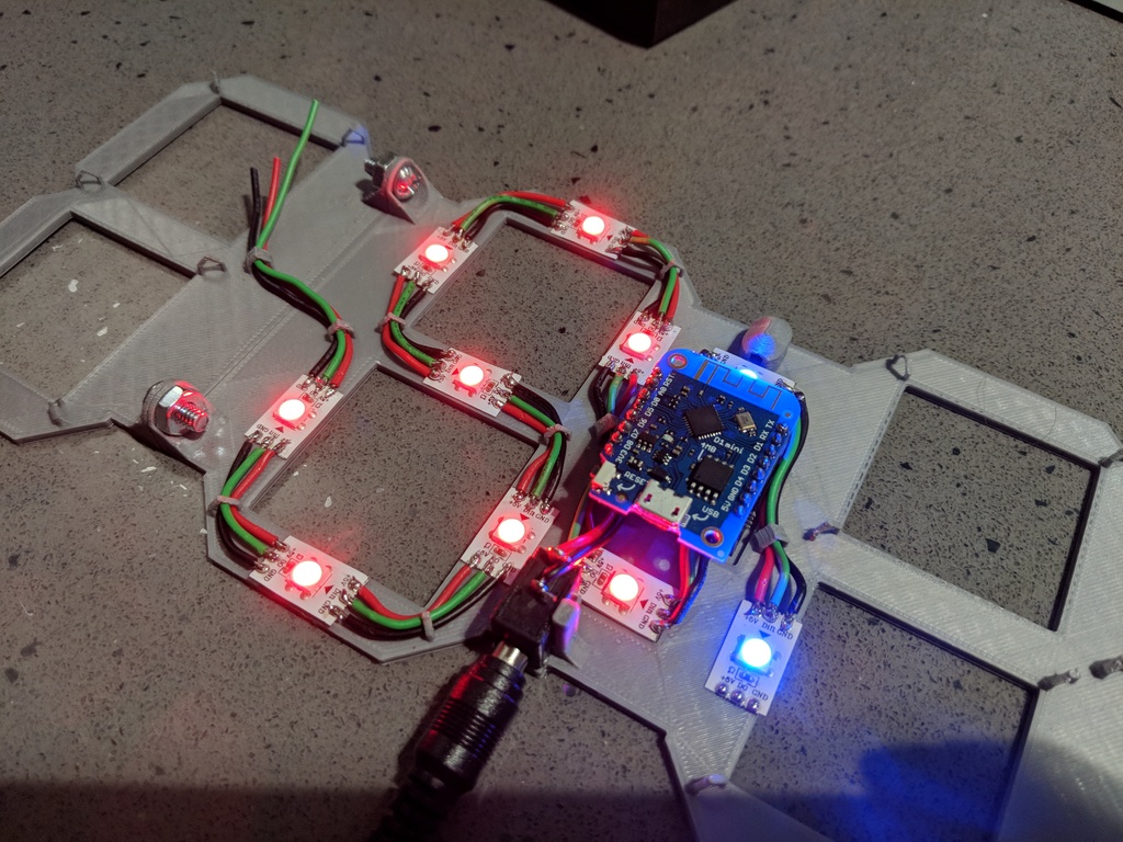 Miniatura 17 do modelo 3D 7 Segment LED Clock