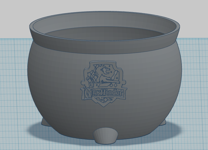 Harry Potter style cauldron with Gryffindor crest by Jamie Carroll ...