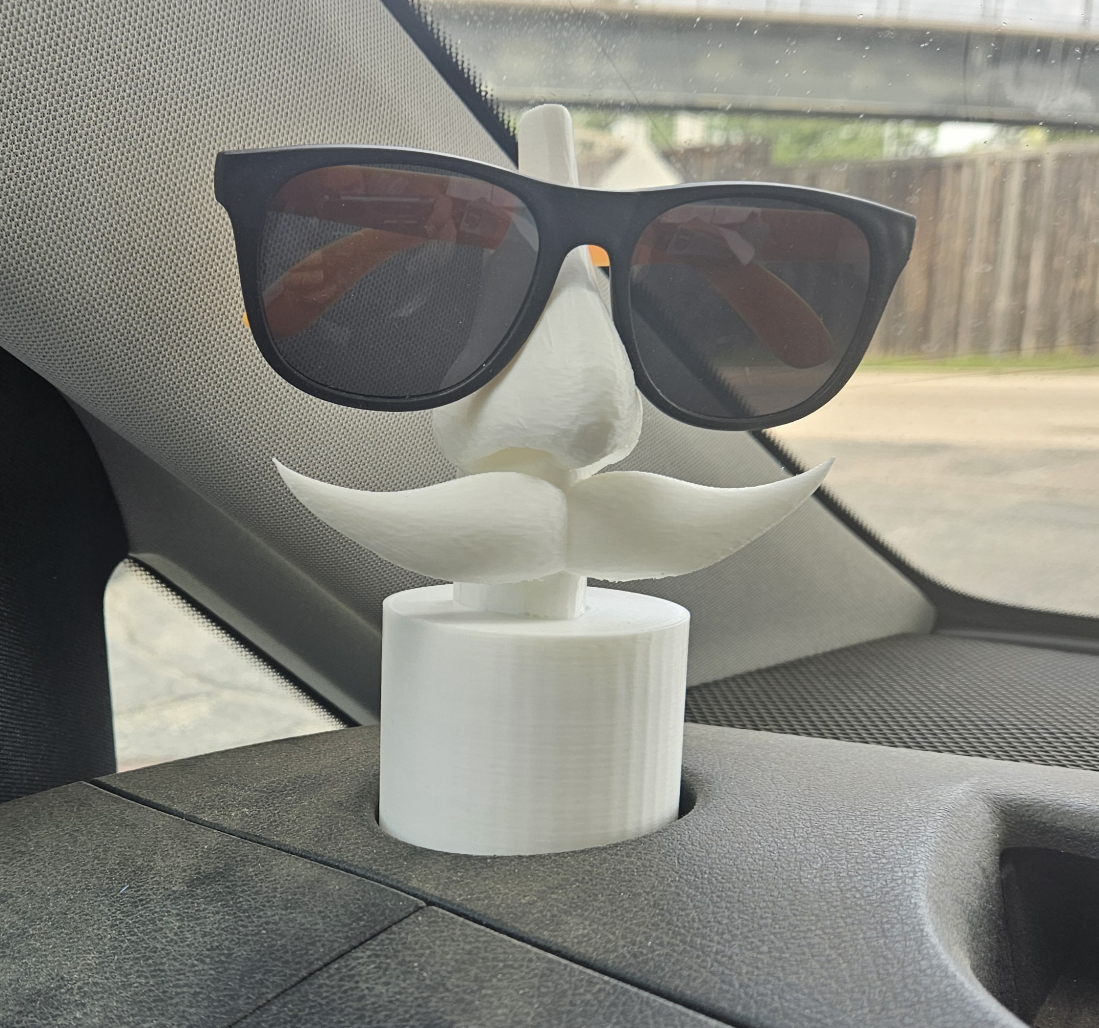 Mustached Glasses holder for a cup holders