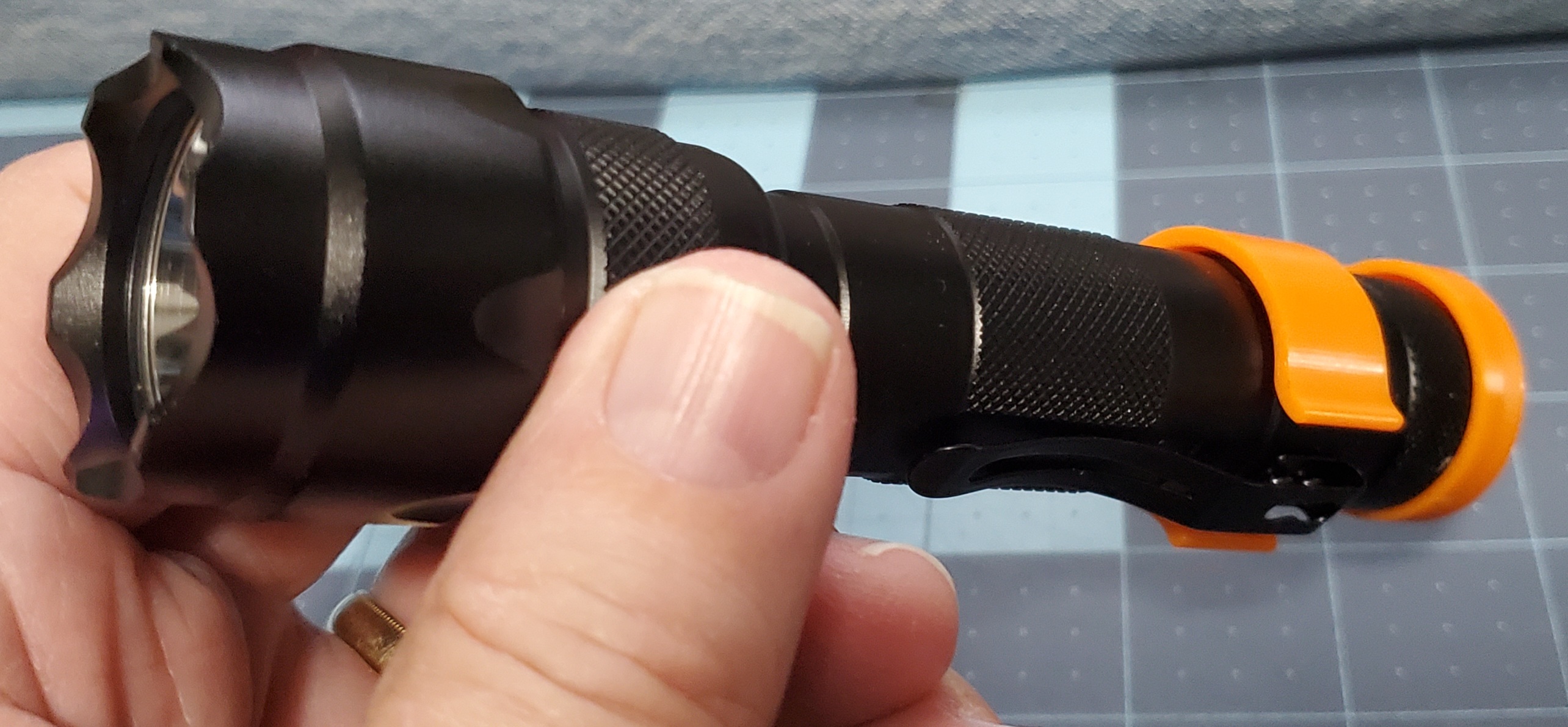 Flashlight Button Protector Cap