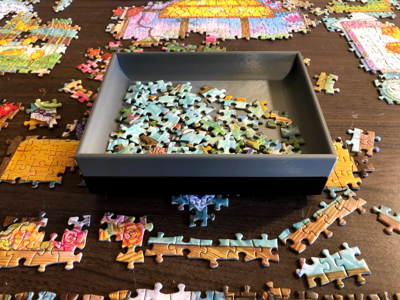 STL file Stackable & Interlocking Puzzle Organizers 🧩・3D