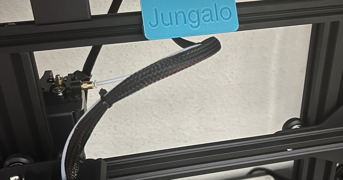 3d Printer Name Plate by General&amp;General | Download free STL model ...