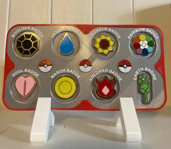 Pokemon Kanto Badge Display