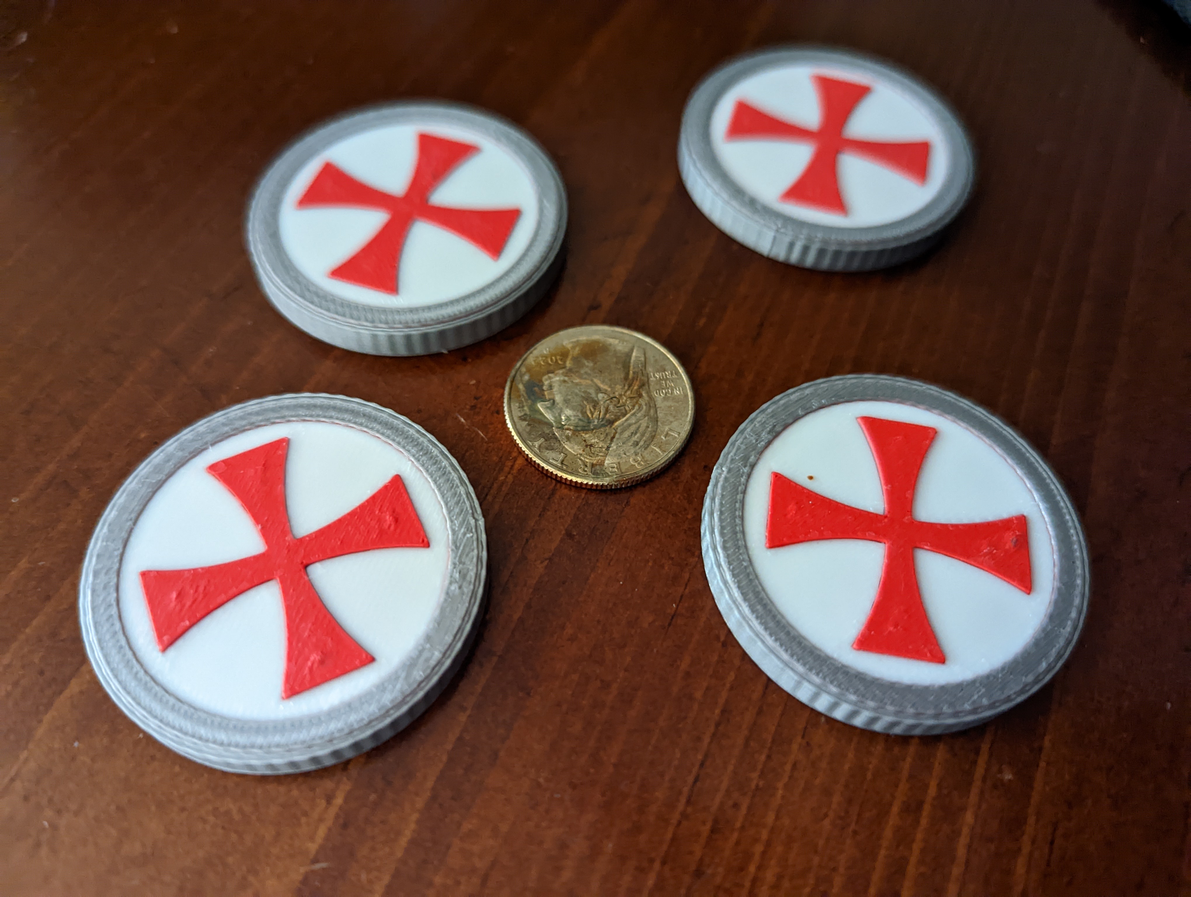 Simple Knights Templar medallion