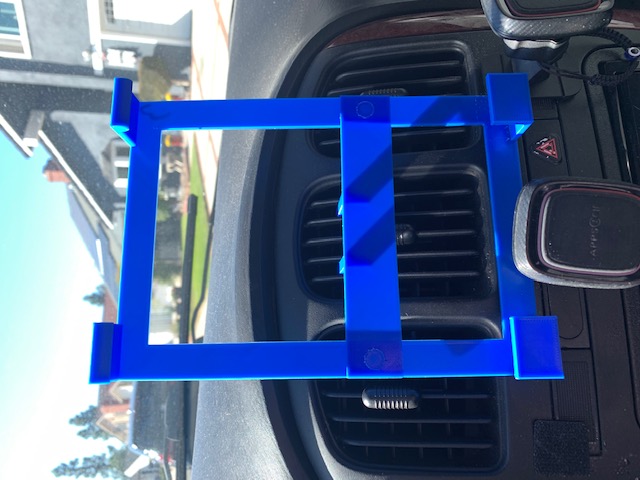 iPad holder for automobile vent