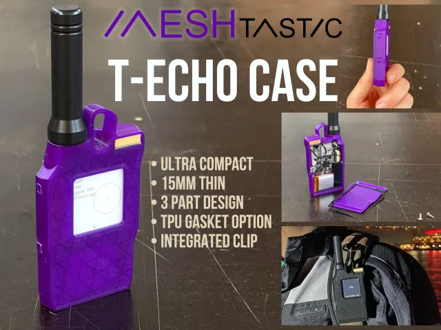 Meshtastic T-Echo Compact Case: New V3