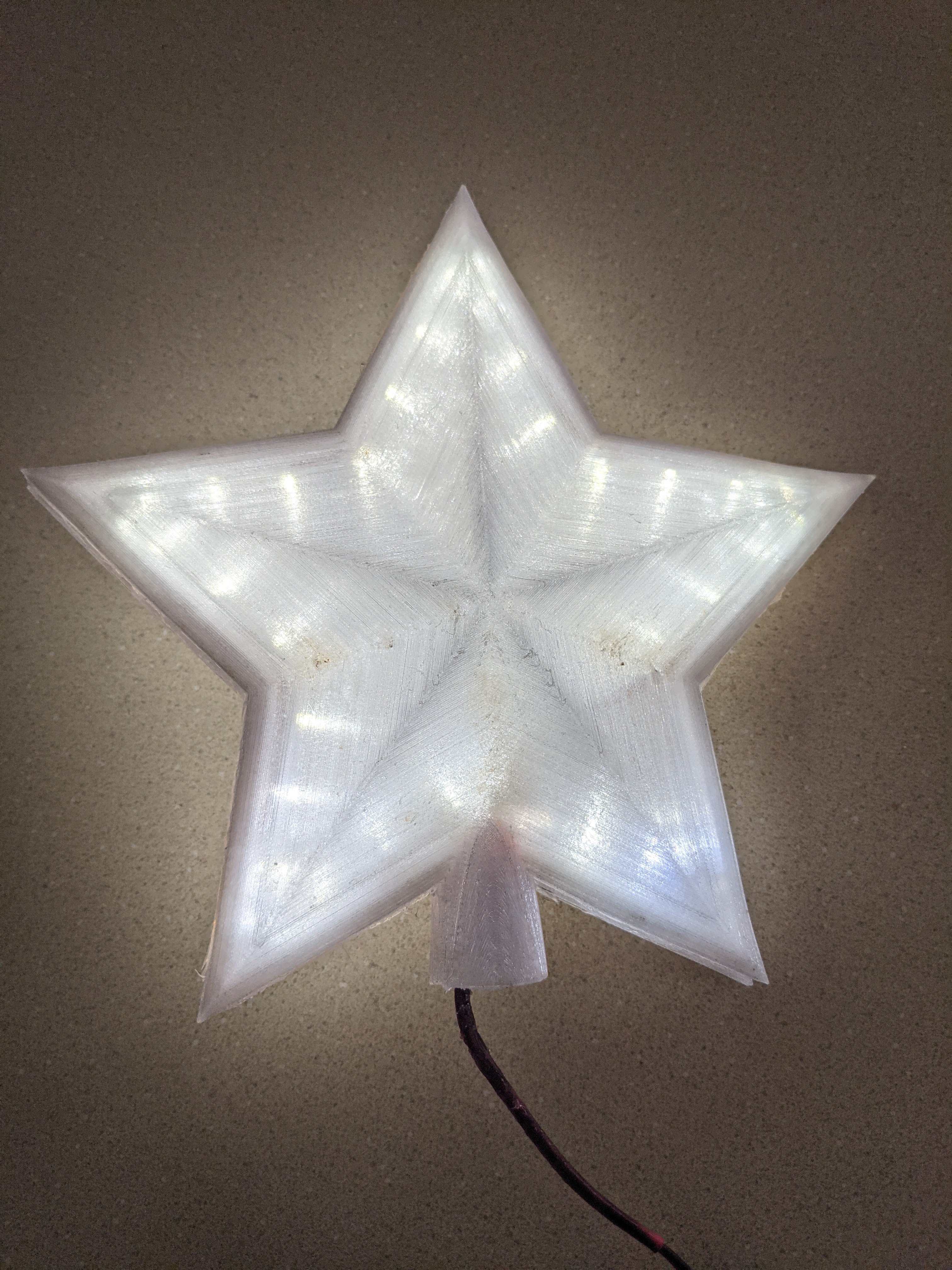 Simple LED Christmas Tree Star Topper