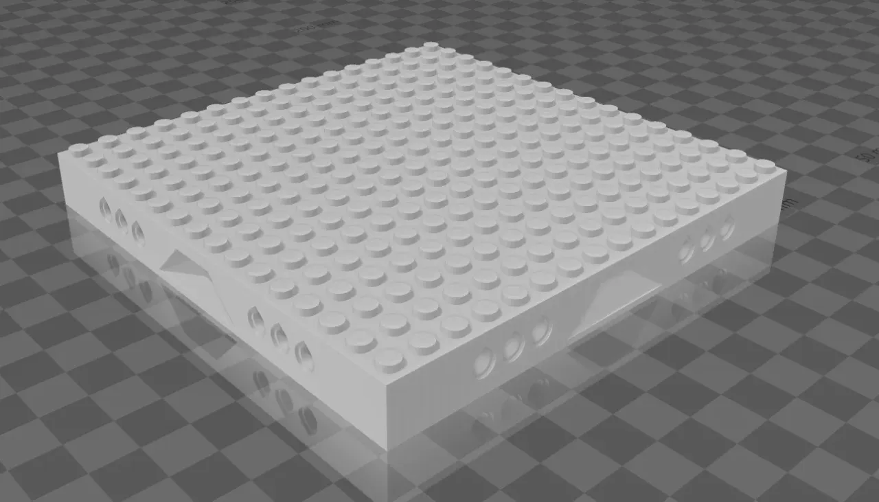 16 x 16 LEGO compatible MILS by Bridget, Download free STL model