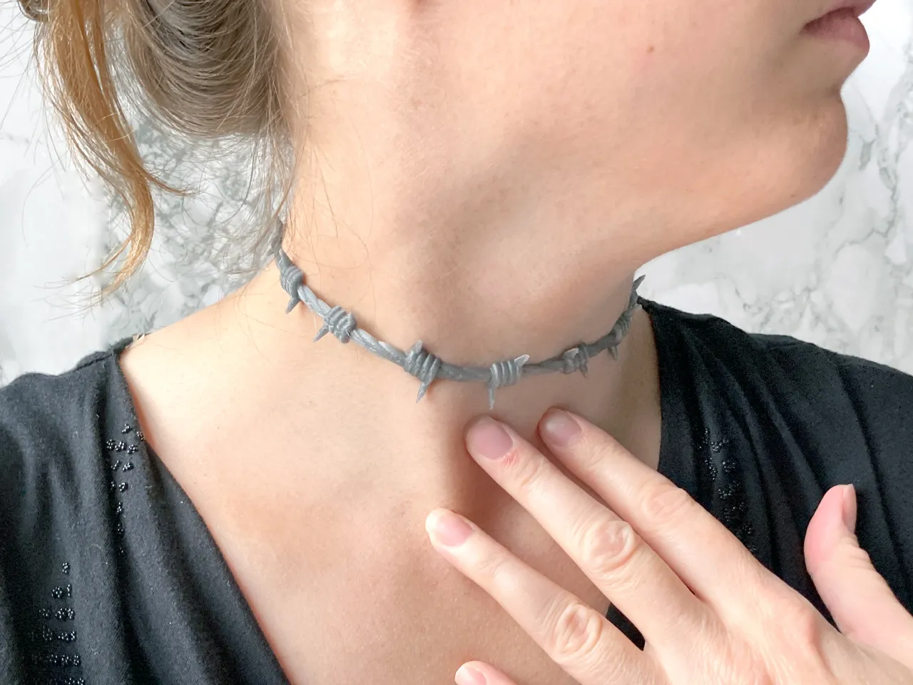 tijdschrift Donder Vooraf Faux Barbed Wire Choker, Bracelet, and Armband by PenolopyBulnick |  Download free STL model | Printables.com