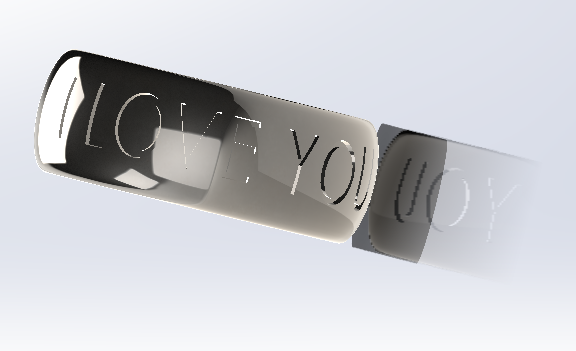 Miniatura 2 do modelo 3D i love you ring