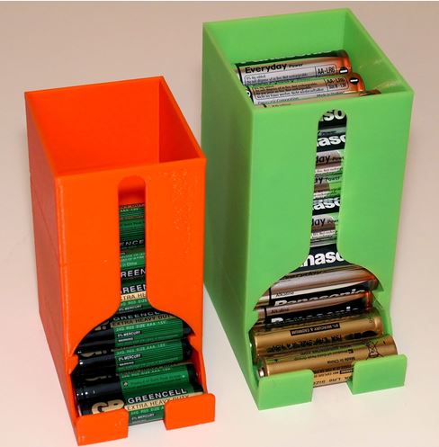 AA battery and AAA battery dispenser