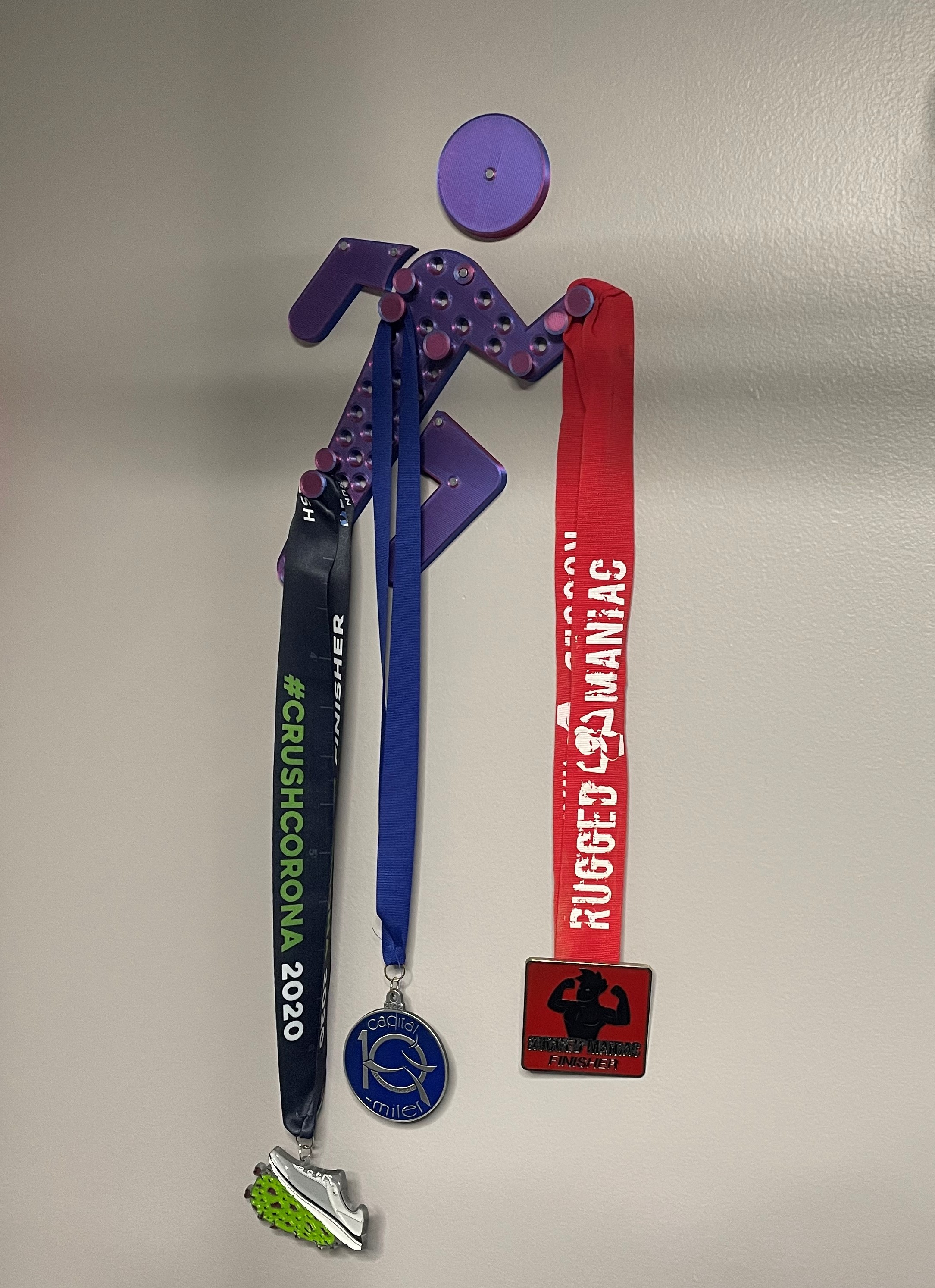 Runner Medal Wall Mount