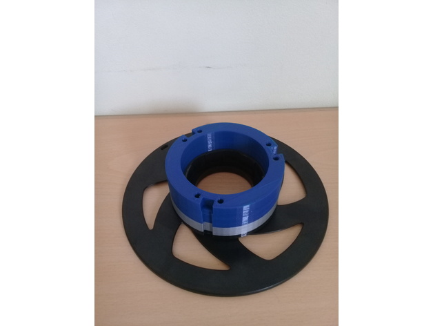 re usable spool printable adaptor Parametric open scad