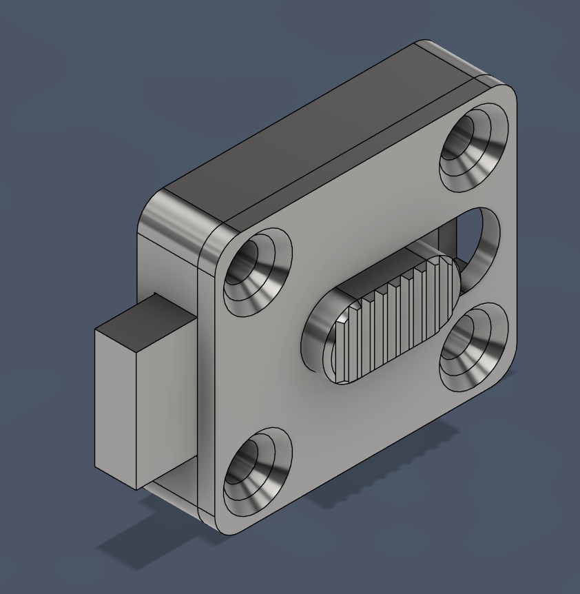 Sliding Latch 35x30mm - 7mm movement