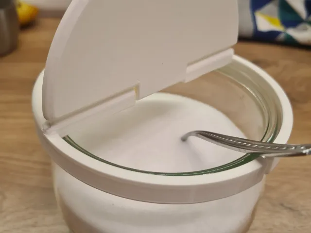 Weck jar hinged lid - salt or sugar cellar