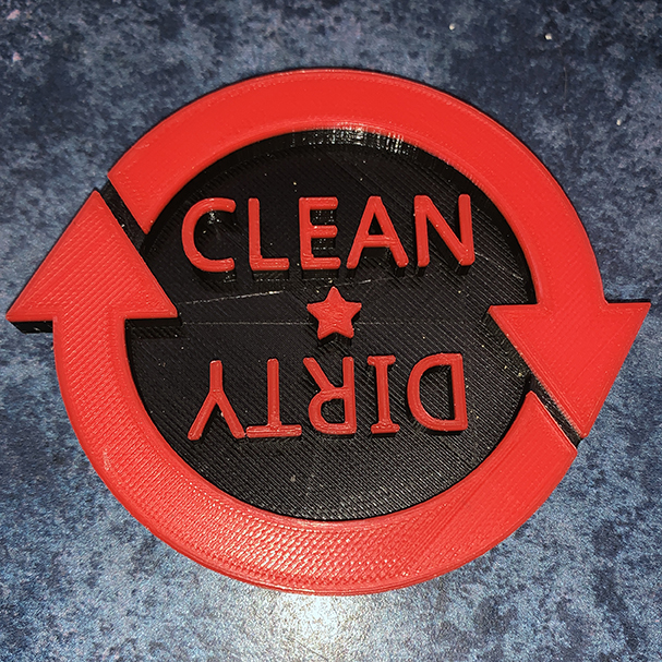 Dishwasher Clean/Dirty Sign / Signal / Flag