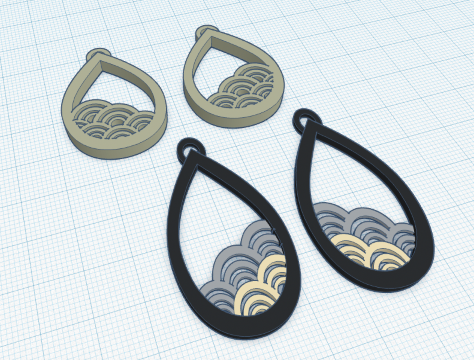 Miniatura 4 do modelo 3D Elongated Minimal Waves
