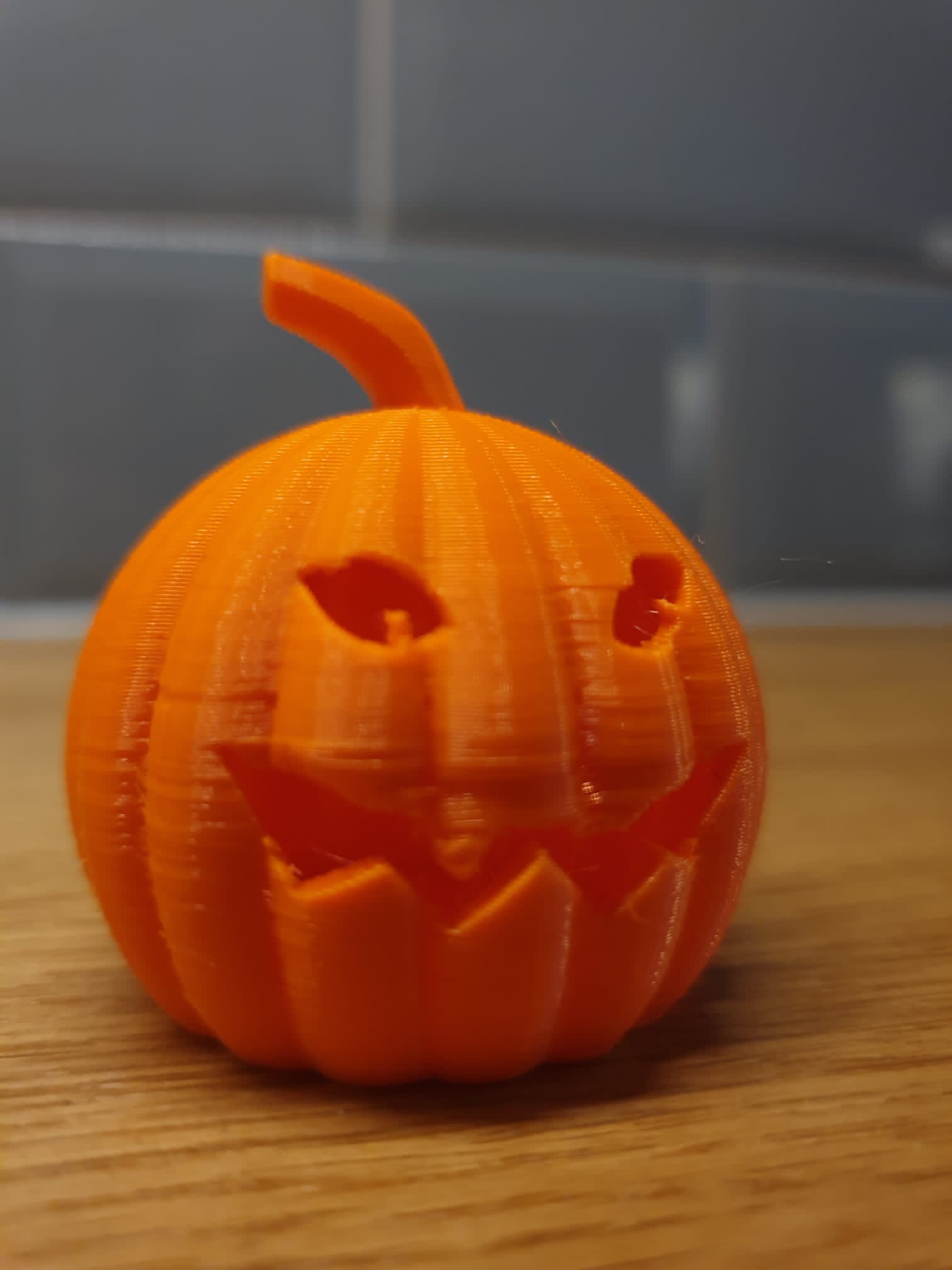 Pumpkin with a face