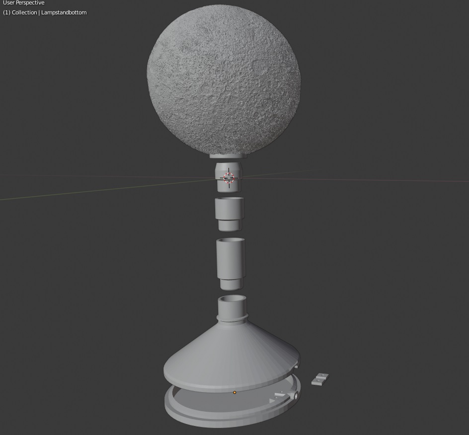 Miniatura 3 do modelo 3D Moon Lamp