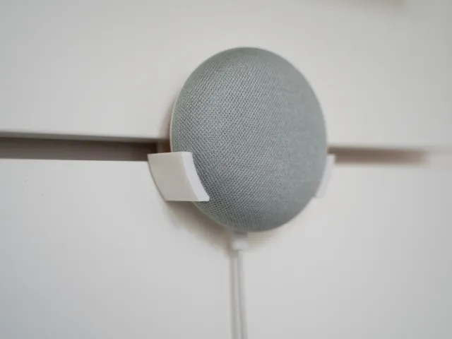 Google Home Mini on IKEA Bed NORDLI
