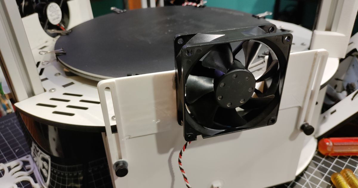 Rostock Max V2 Aux Side Fan Mount, Adjustable, Retractable by gia