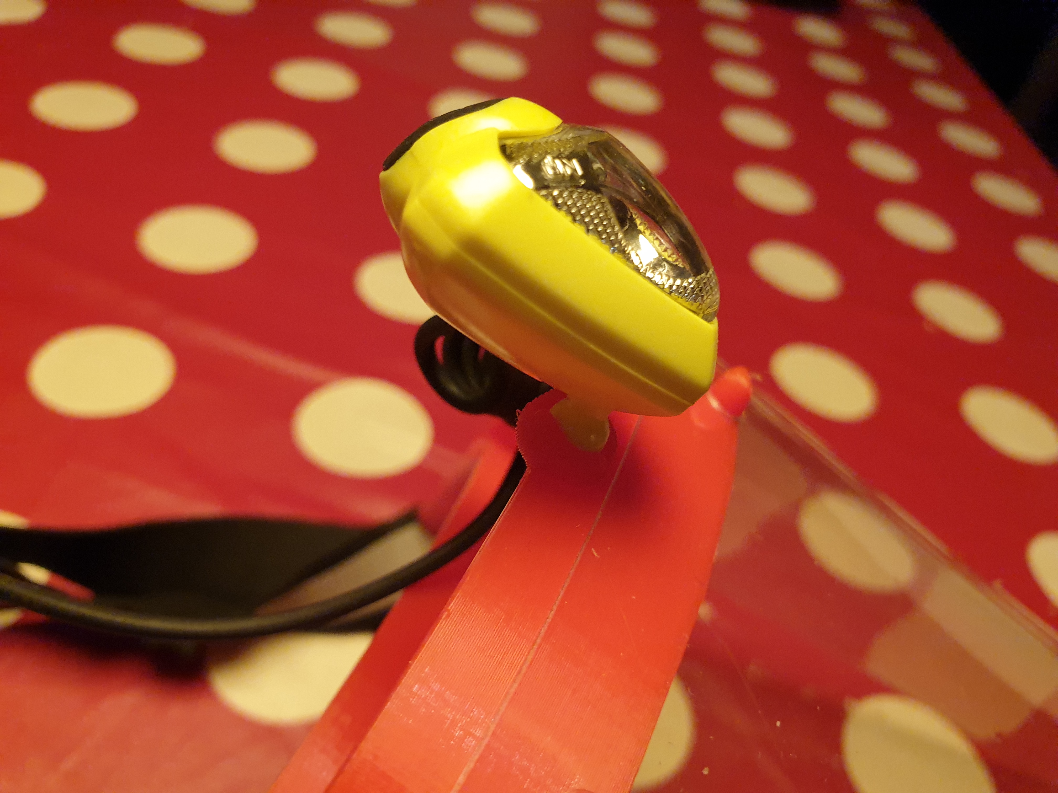 Faceshield with headlamp adapter — thumbnail 2