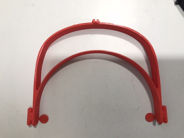 Faceshield with headlamp adapter — thumbnail 4