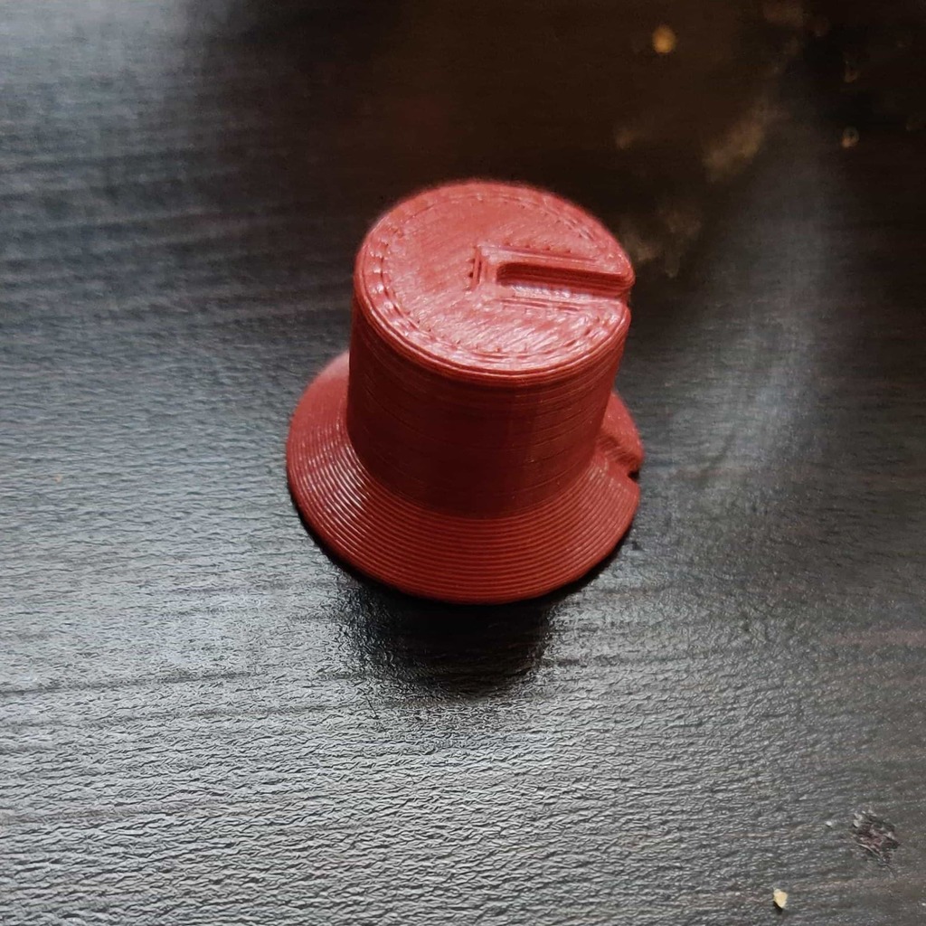Potentiometer Knob for 6mm Shaft by theRabbbit Download free STL model
