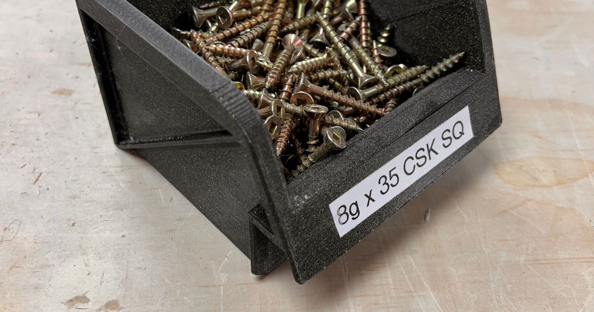 Storage Bin for small Parts by NicG Download free STL model