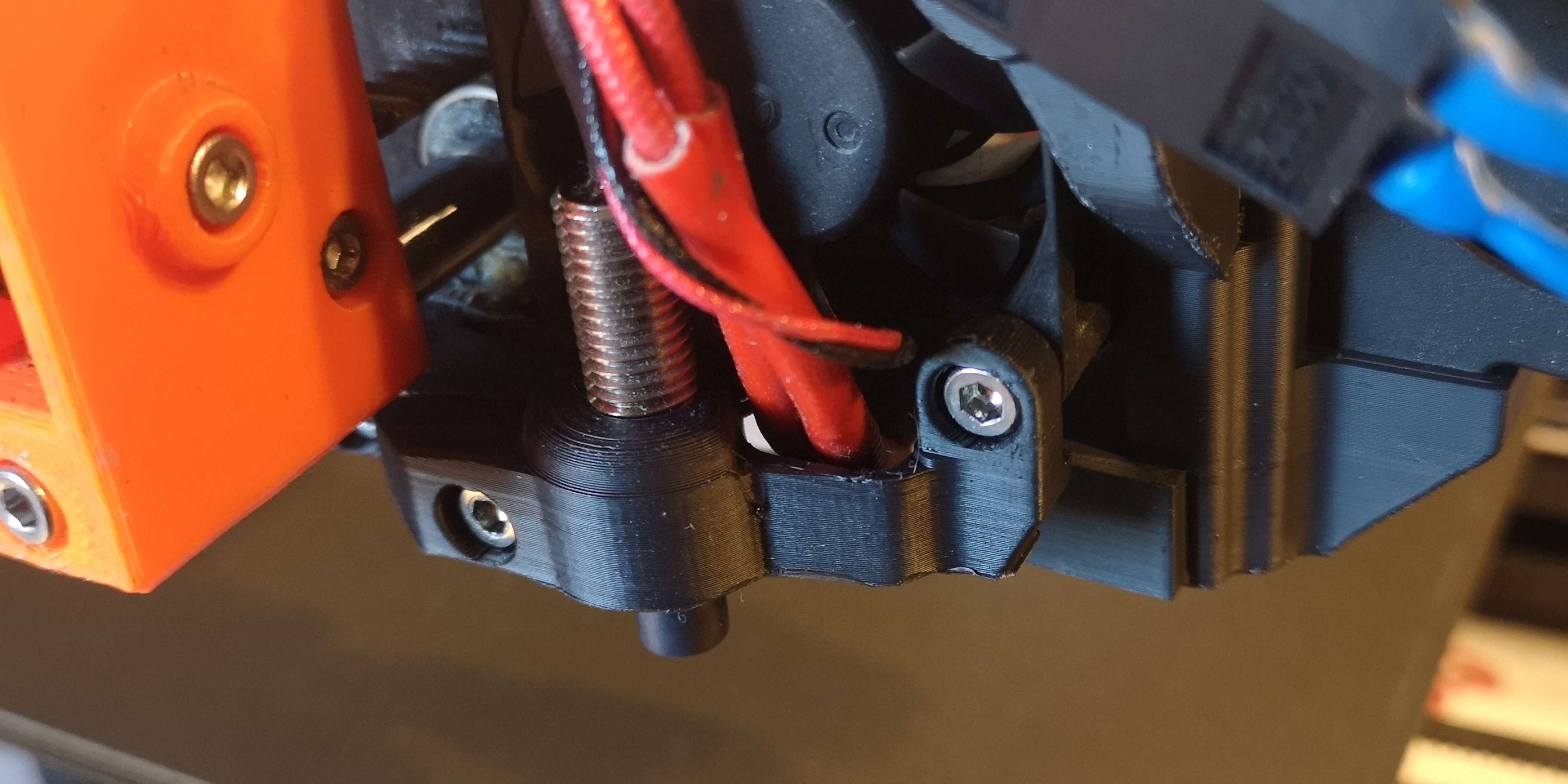 Prusa mini MINDA / SPINDA mount with more clerance for hotend cables