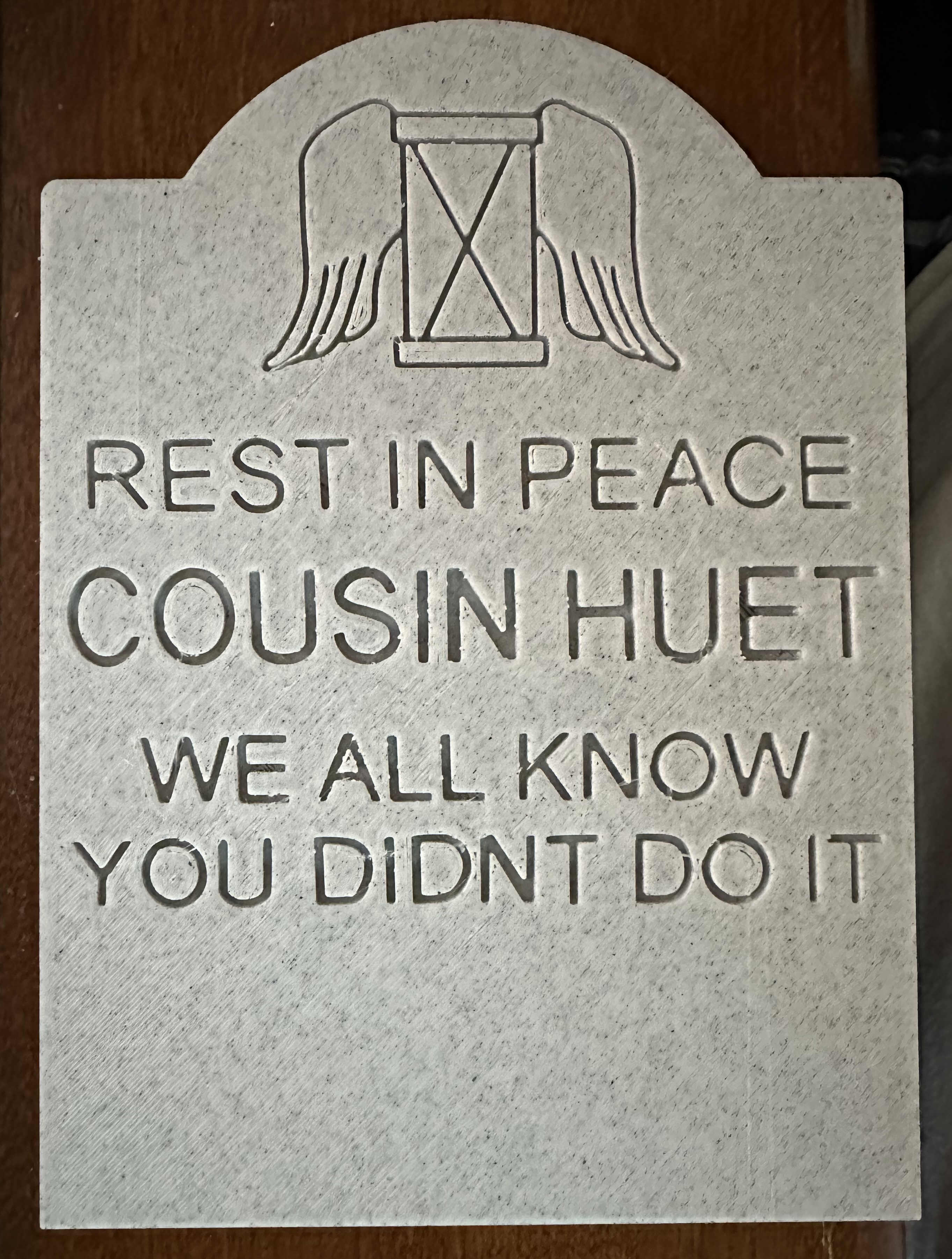 Cousin Huet Tombstone