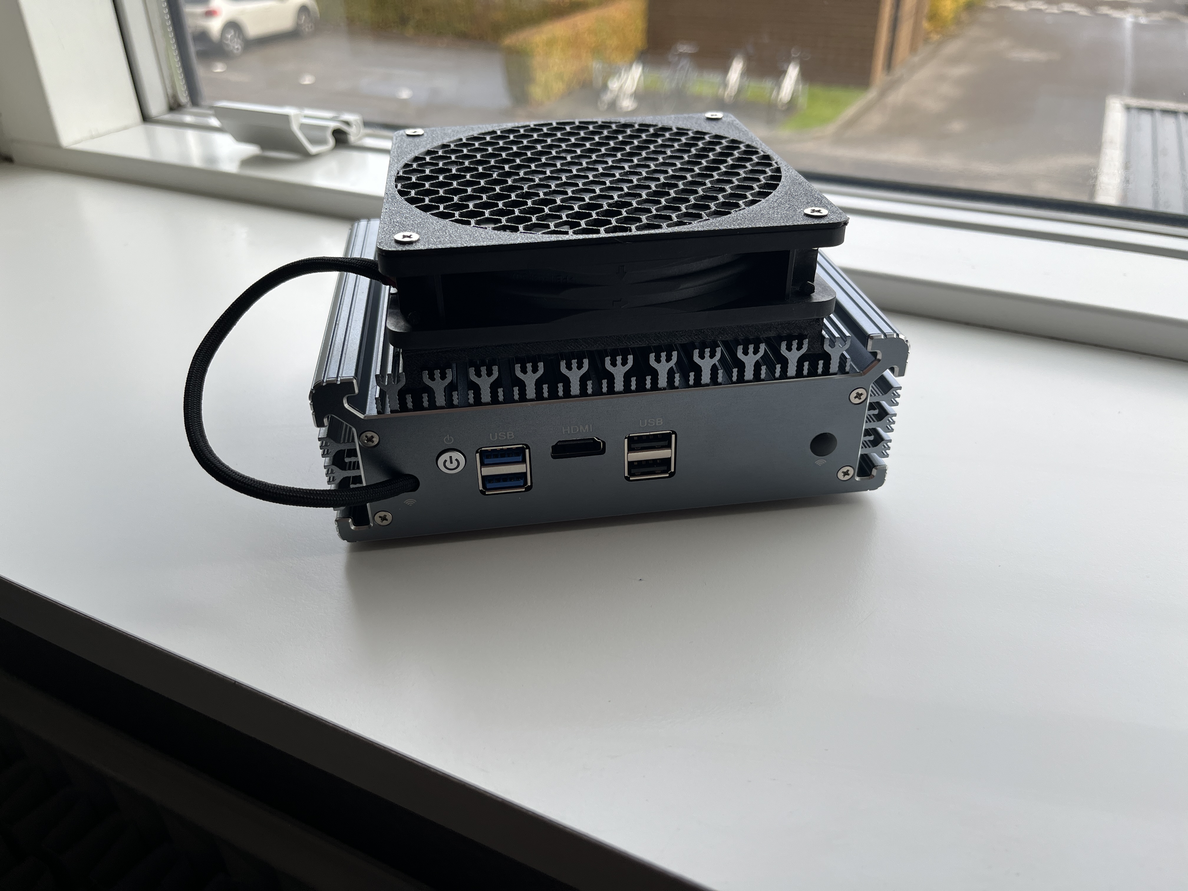 Fan mount for Topton N6005 case