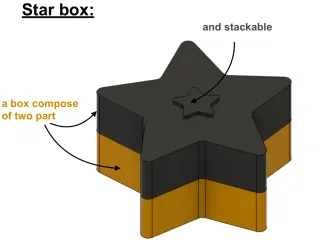 Star box by M@kerdugrenier | Download free STL model | Printables.com