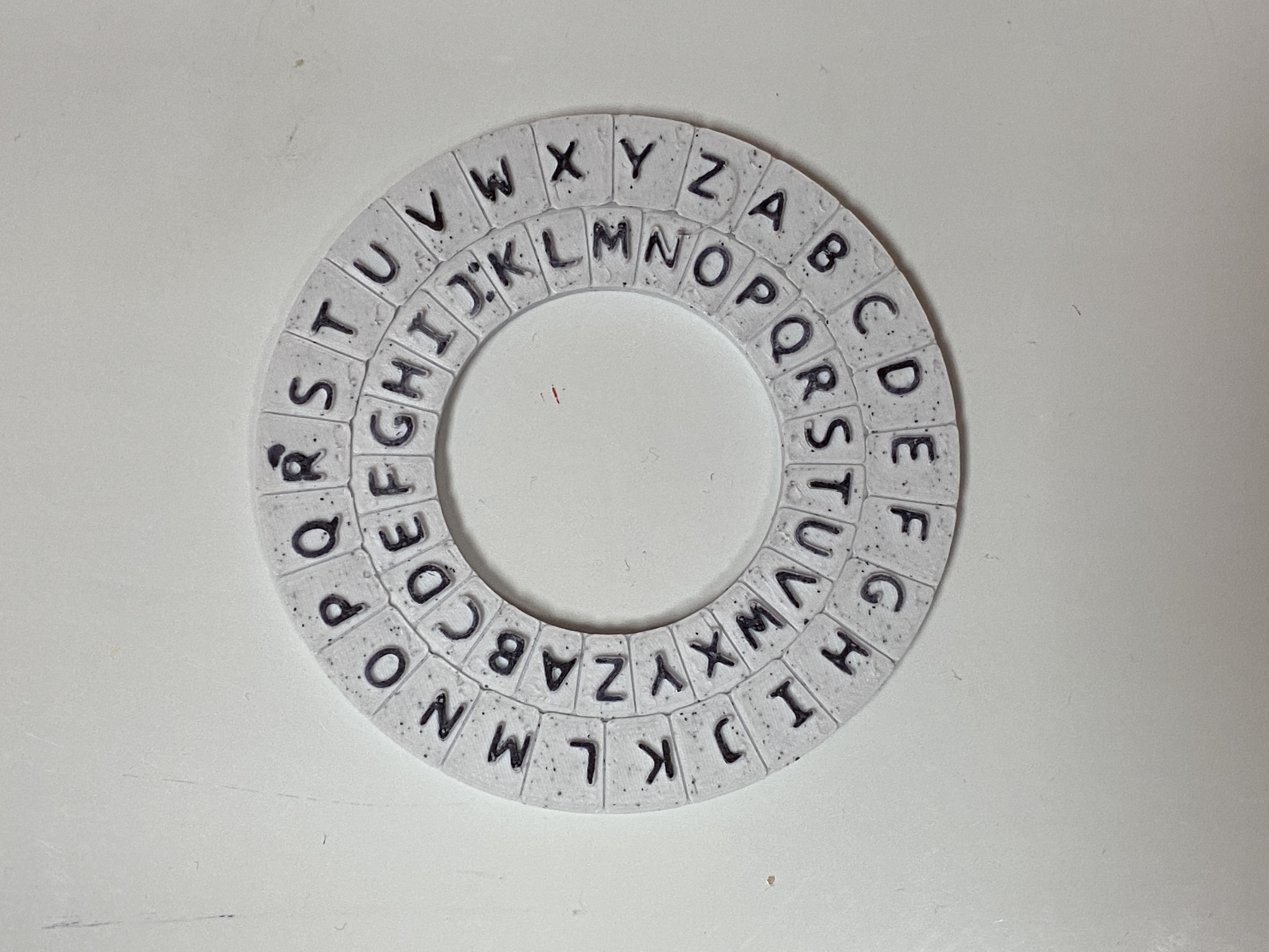 Improved Caesar cipher ring by Threehanded | Download free STL model ...