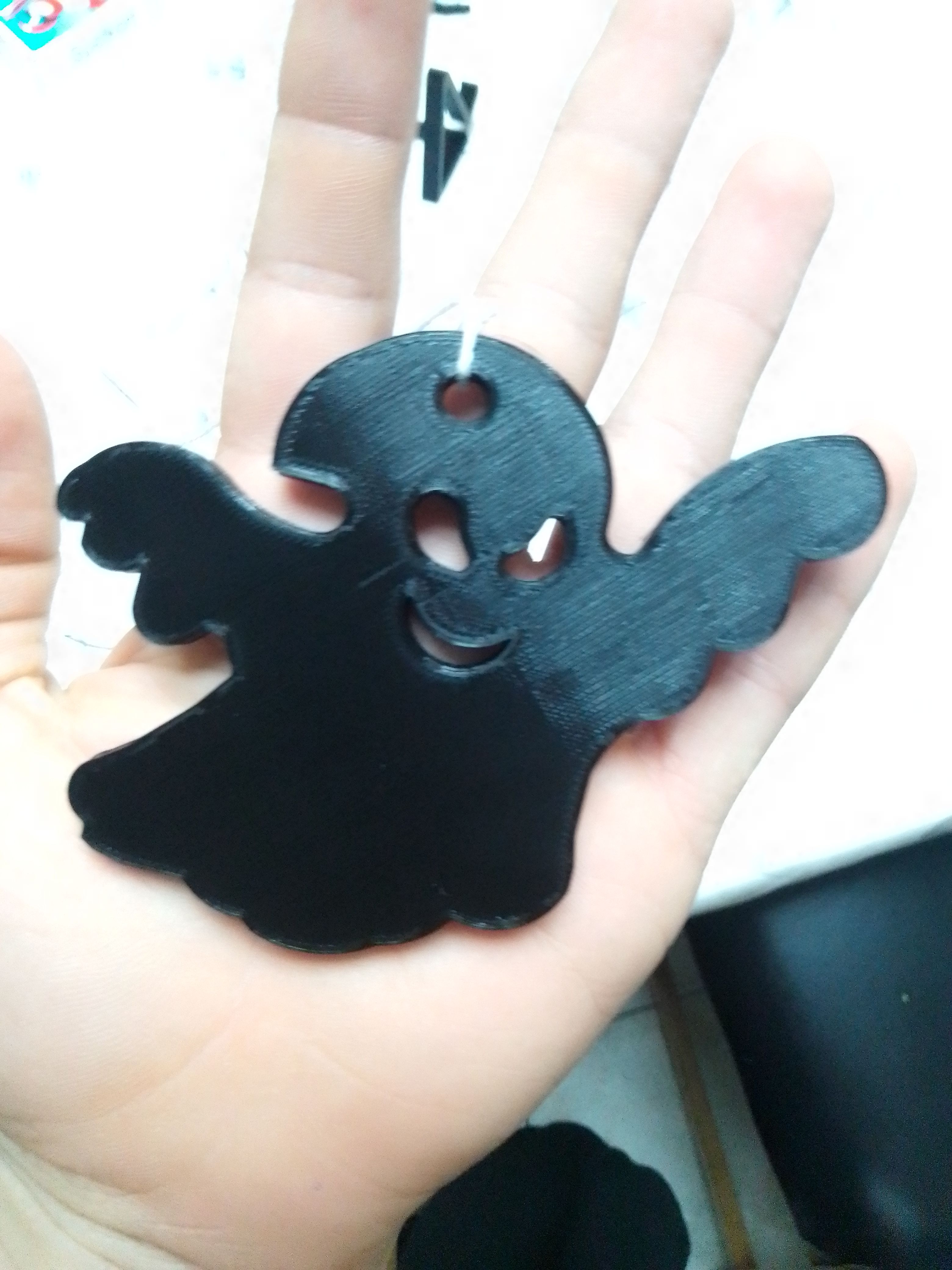 ghost with a hole(diameter 6mm) by martijn geraerts | Download free STL ...