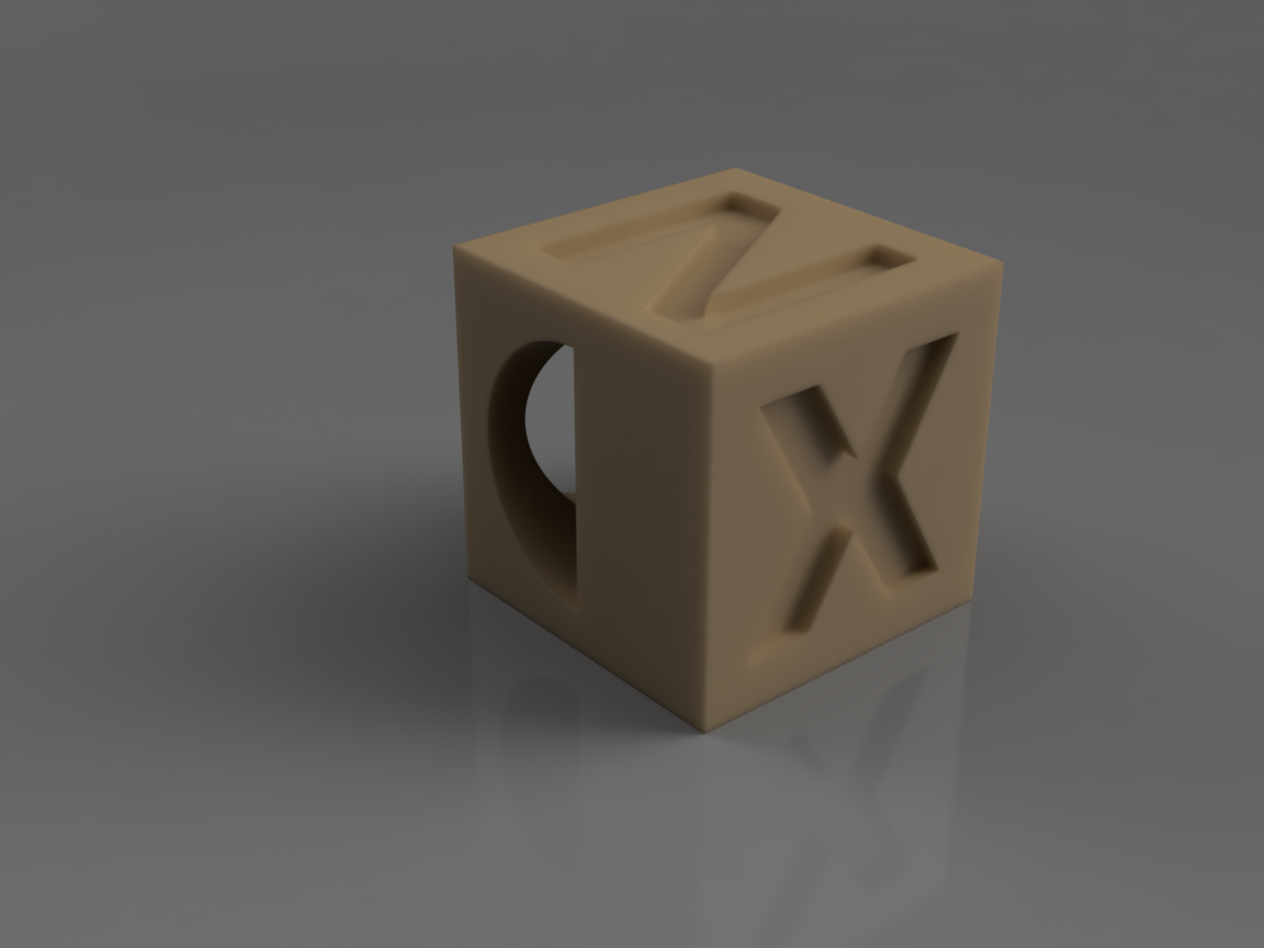 XYZ+overhang calibration cube