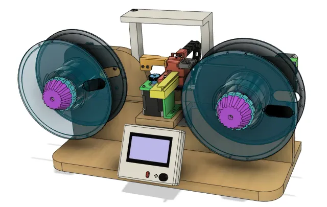 Automatic Filament Rewinder (Runs on Marlin)