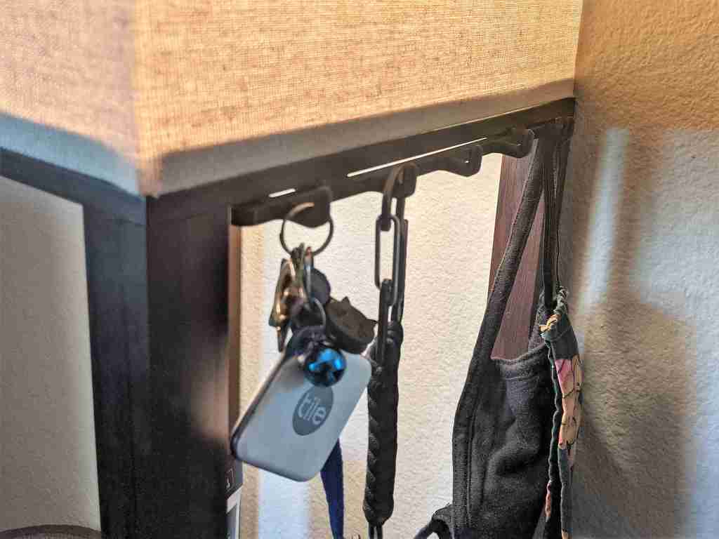 Keyhook attachment for Target Shelf Lamp