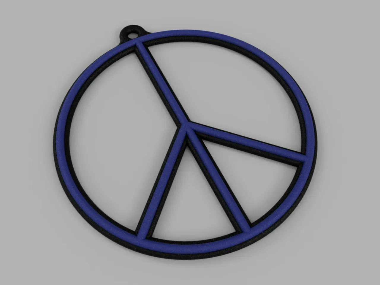 Peace Symbol Necklace by JdogAwesome | Download free STL model |  