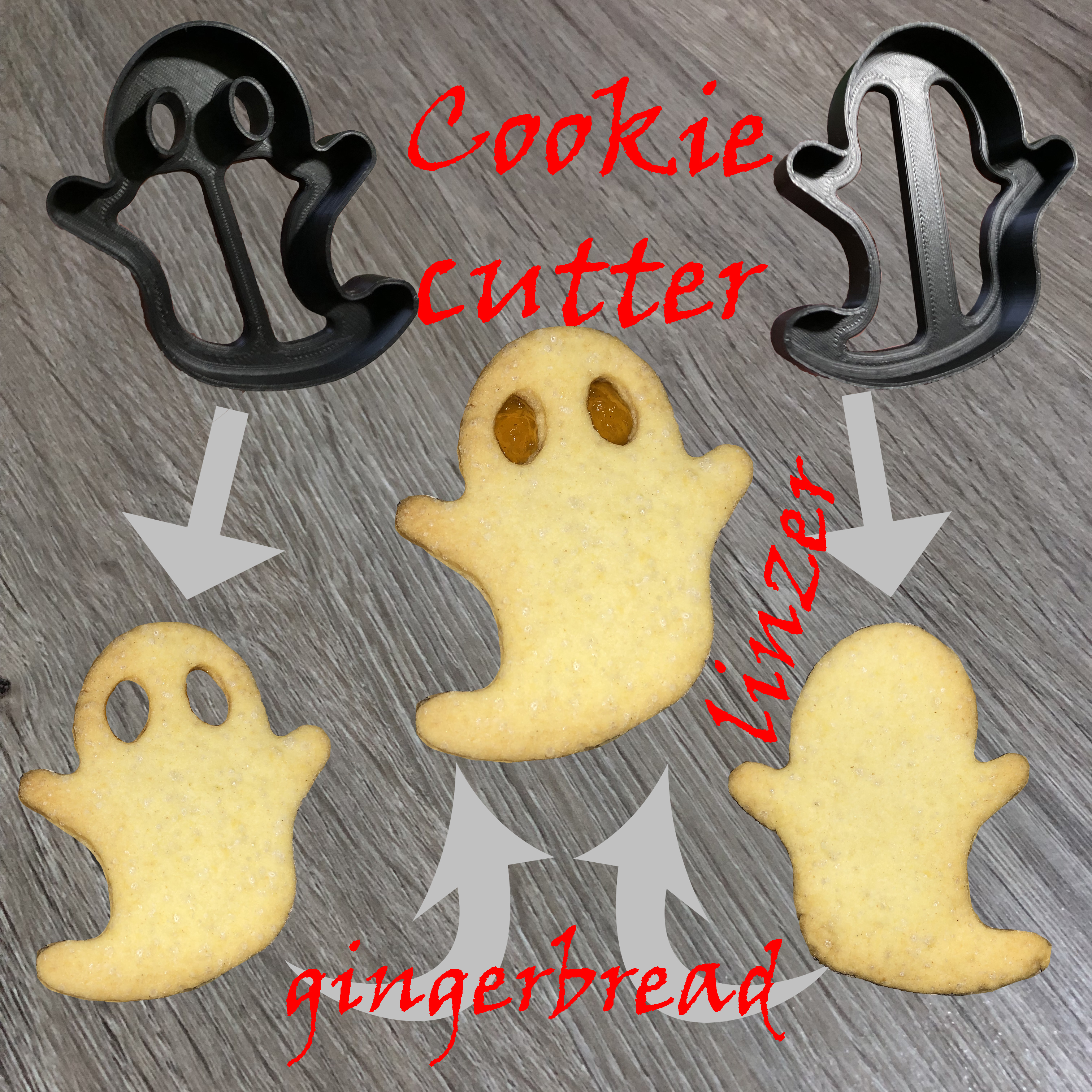 Halloween ghost cookie cutter