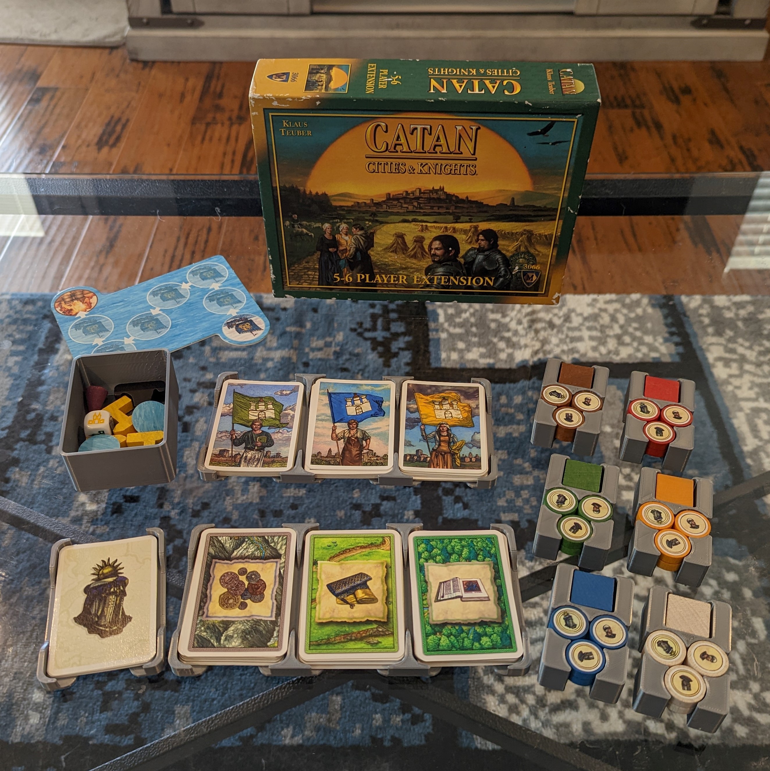 Inserts for Catan: Cities & Knights - Supports 5-6 Player Expansion