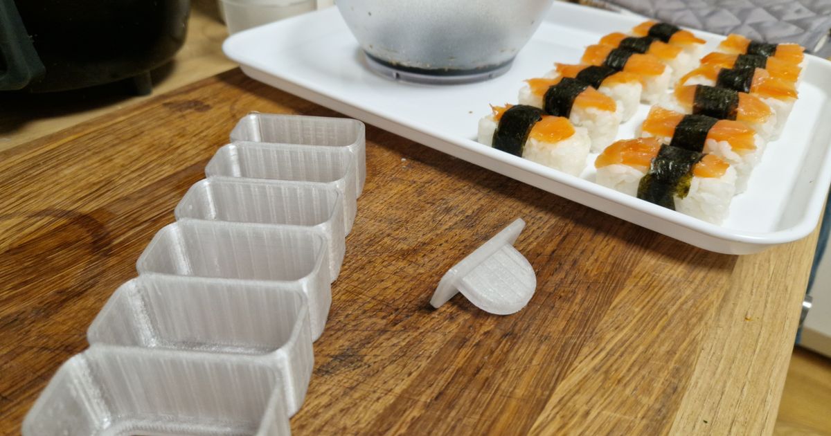 Nigiri sushi mold by MTZD, Download free STL model