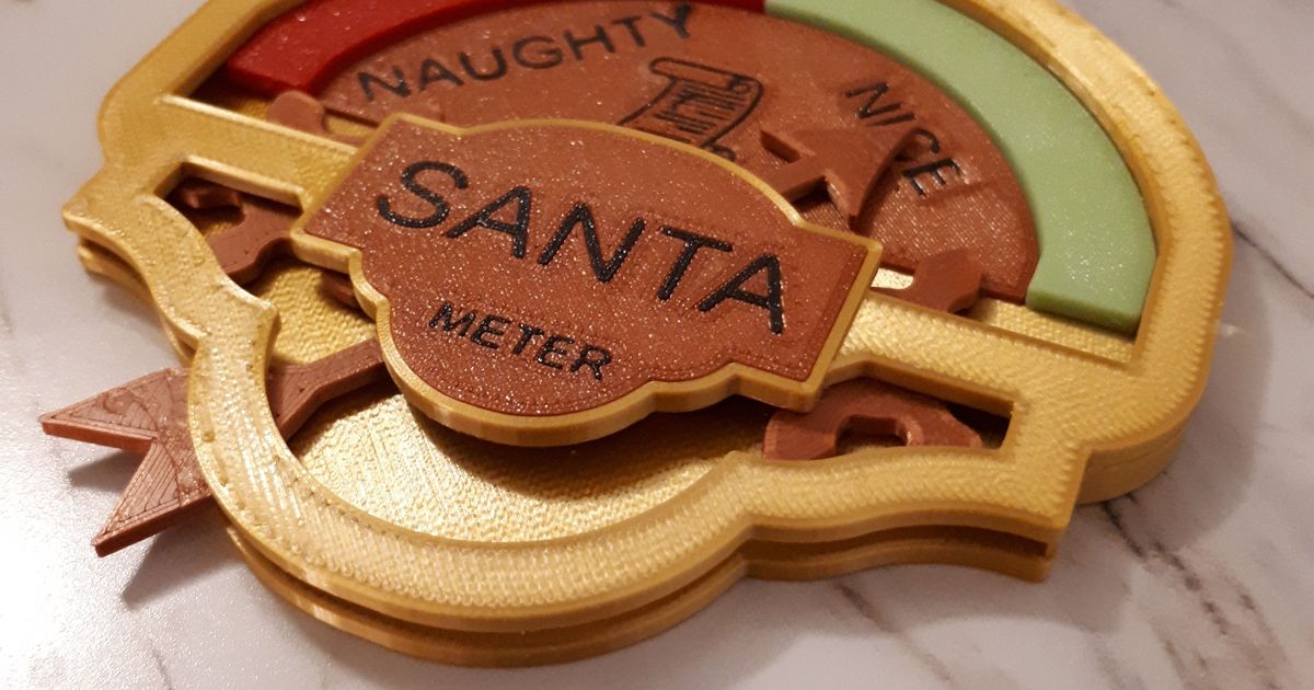 Naughty or nice meter by kevin download free stl model printables