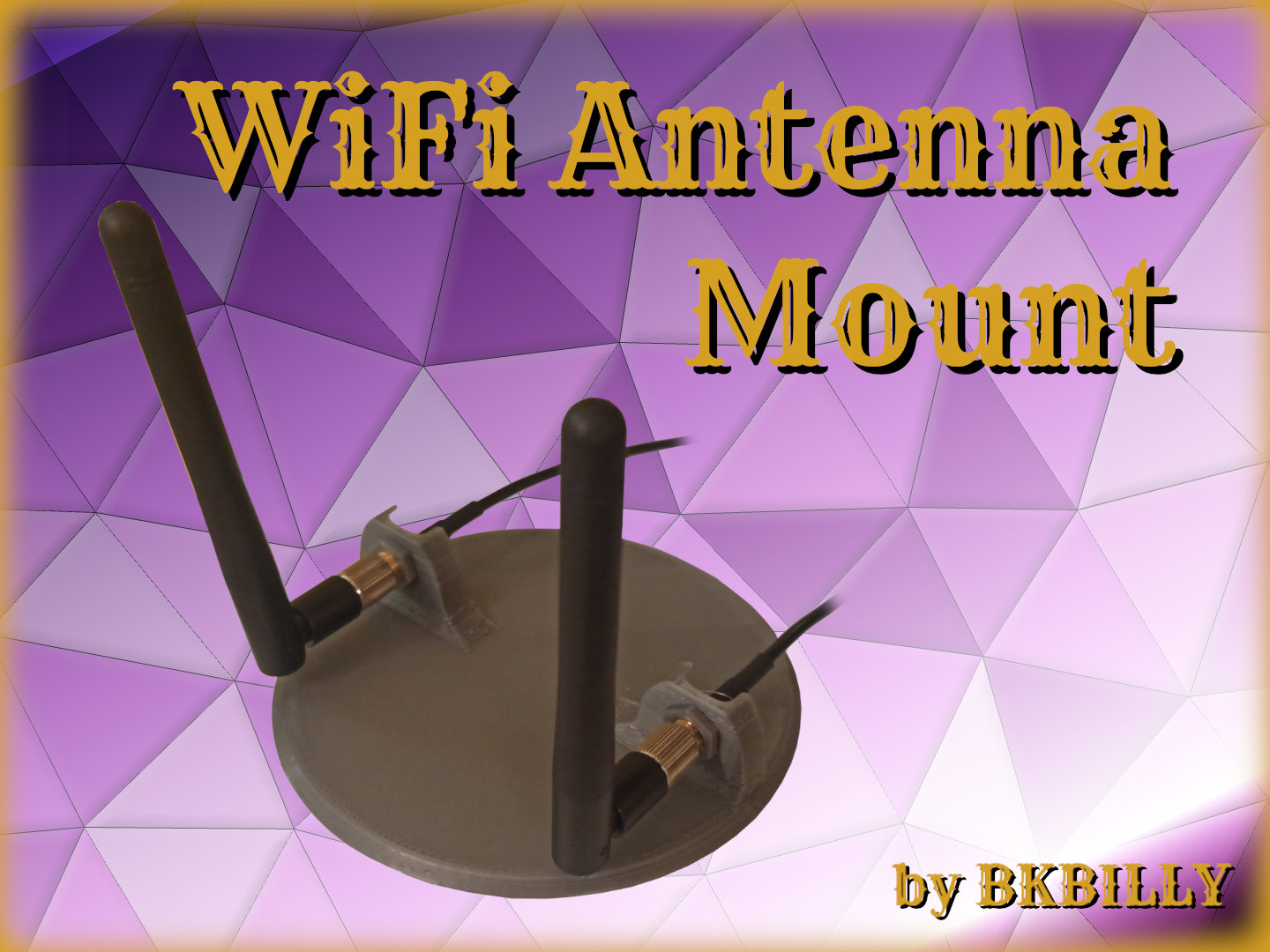 Dual WiFi Antenna Desktop Mount