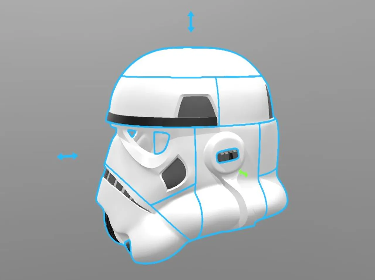 Stormtrooper ANH helmet by KeepTheBOX, Download free STL model