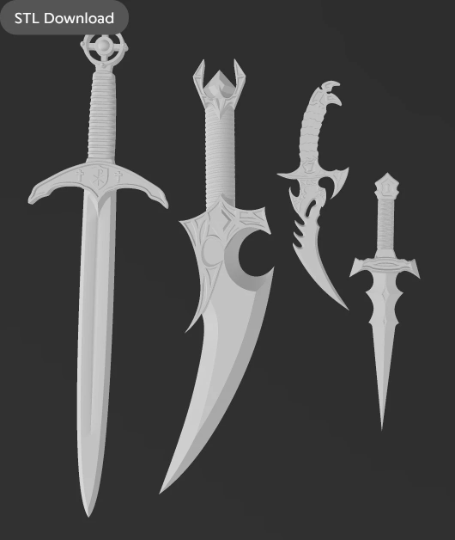 Daggers and Short Swords Set