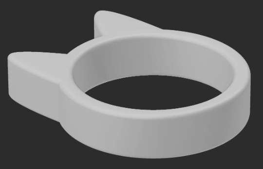 Miniatura 2 do modelo 3D Cat Ring