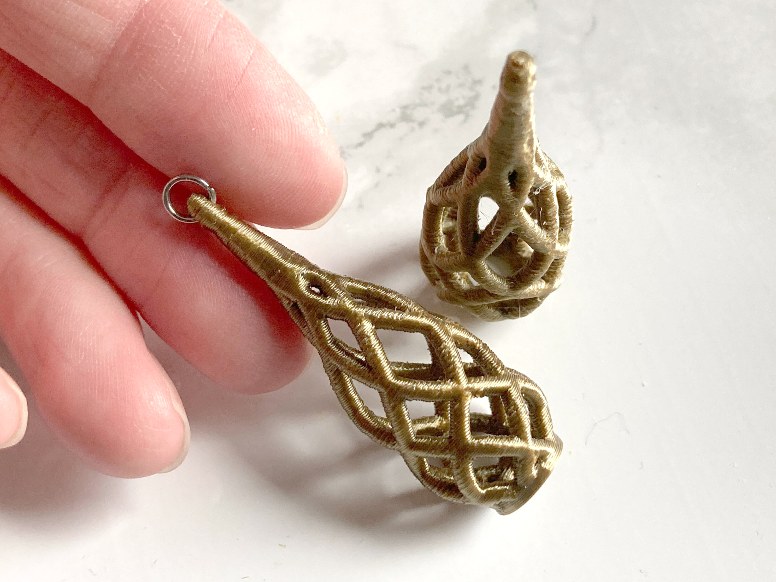 Decorative Earrings 3D model thumbnail